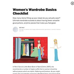 Women's Wardrobe Basics Checklist: What to Have in Your Closet – From Dresses & Tops to Jeans & Pants