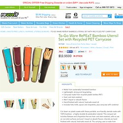 To-Go Ware RePEaT Bamboo Utensil Set with Recycled PET Carrycase