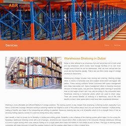 Warehouse Shelving Dubai