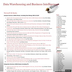 Microsoft BI Books « Data Warehousing and Business Intelligence