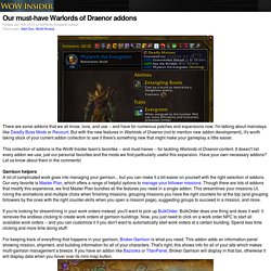Our must-have Warlords of Draenor addons - WoW Insider