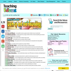 PE - Warm-up / Cool-down Teaching Ideas