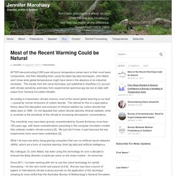 Most of the Recent Warming Could be Natural - Jennifer Marohasy