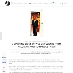 7 Warning Signs of Clients from Hell