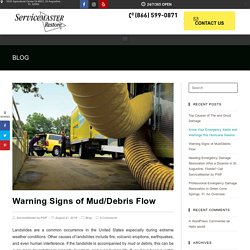 Warning Signs of Mud/Debris Flow