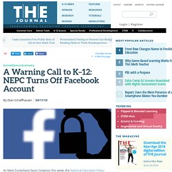 A Warning Call to K–12: NEPC Turns Off Facebook Account
