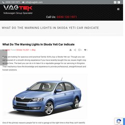 What Do The Warning Lights In Skoda Yeti Car Indicate