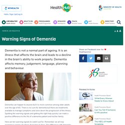 Warning Signs of Dementia