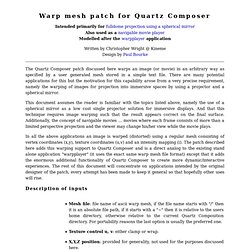 Warp Patch for Quartz Composer