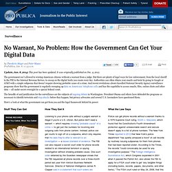 No Warrant, No Problem: How the Government Can Still Get Your Digital Data