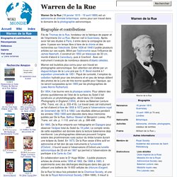 Warren de la Rue
