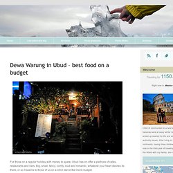 Dewa Warung in Ubud - best food on a budget