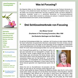 Was ist Focusing? - www.Focusing.me - Focusing lernen