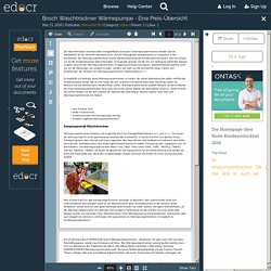 Bosch Waschtrockner Wärmepumpe - Eine Preis-Übersicht