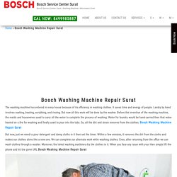 Bosch Washing Machine Repair Surat