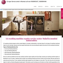 LG washing machine repairs service center Malad in mumbai maharashtra