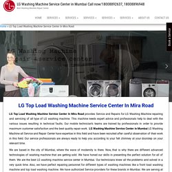 LG Top Load Washing Machine Service Center In Mira Road