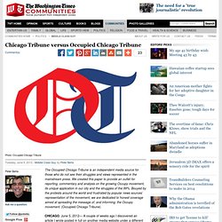 Chicago Tribune versus Occupied Chicago Tribune