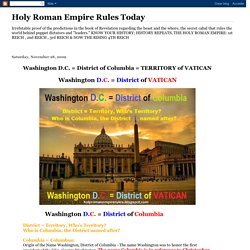 Washington D.C. = District of Columbia = TERRITORY of VATICAN