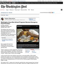 Washington Area After-School Programs Become Emergency Food Providers