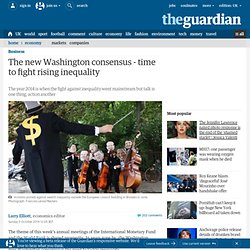 The new Washington consensus - time to fight rising inequality