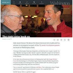 The right color back on Washington State University - Jason Gesser