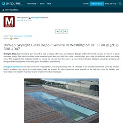 Broken Skylight Glass Repair Service in Washington DC