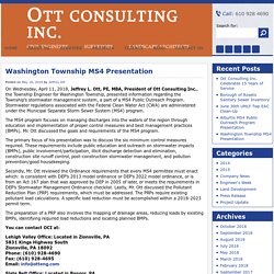 Washington Township MS4 Presentation