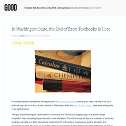 In Washington State, the End of $200 Textbooks Is Here - Education