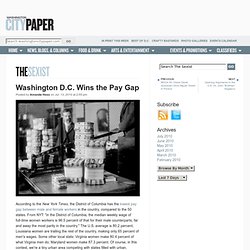 Washington D.C. Wins the Pay Gap