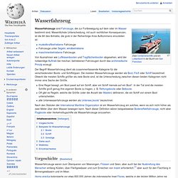 Wasserfahrzeug