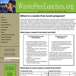 Waste-free Lunches - What is a waste-free lunch program?