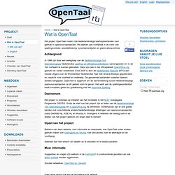Wat is OpenTaal