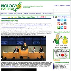 Watch the Cato GMO Forum