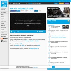FRANCE 24 - Watch our TV channel