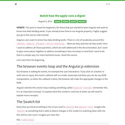 $watch how the $apply runs a $digest