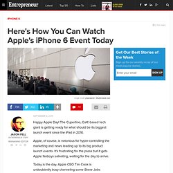 The Apple Event: What's Probably Coming