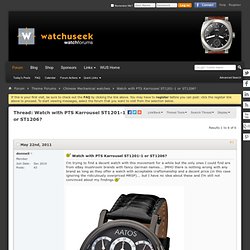 Watch with PTS Karrousel ST1201-1 or ST1206?