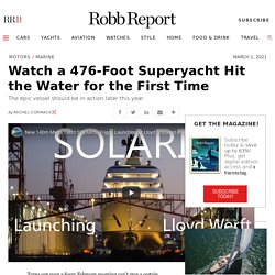 Watch: Lloyd Werft’s 476-foot Superyacht Solaris Hit the Water