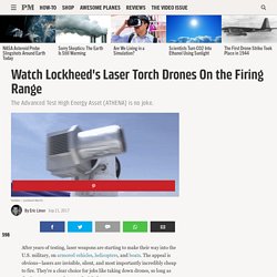 Watch Lockheed's Laser Gun Turn Drones to Toast
