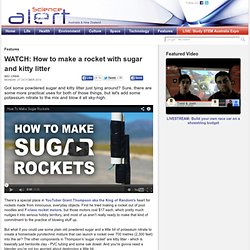 How to make a rocket with sugar and kitty litter