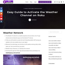 Watch The Weather Channel on Roku