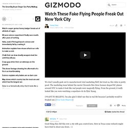 Watch These Fake Flying People Freak Out New York City