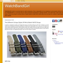 The Different Unique Styles Of Wrist Watch NATO Straps