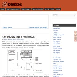 Using watchdog timer in your projects