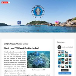 Get PADI Open Water Diver Certification with SB Divers