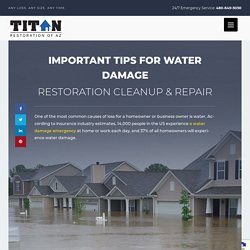 Water Damage Cleanup Tips & Repair - Titan 911