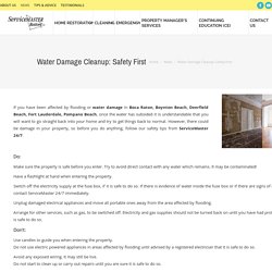 Water Damage Cleanup: Safety First