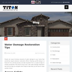 Water Damage Restoration Tips - Titan Restoration of AZ