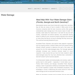 Leading Public Adjuster For Water Damage Claim Port Saint Lucie, FL